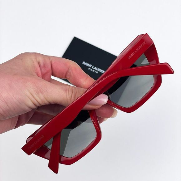 Saint Laurent SL467 003 Sunglasses Red Grey Cat Eye Women main image 13